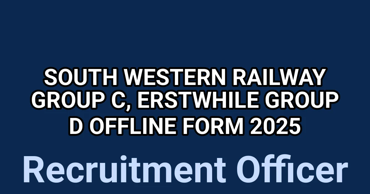 South Western Railway Group C, Erstwhile Group D Offline Form 2025 1 tmpym44k py