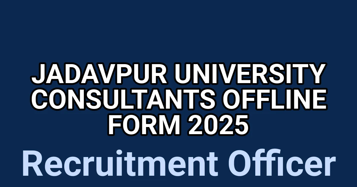 Jadavpur University Consultants Offline Form 2025 1 tmpys0wup8b