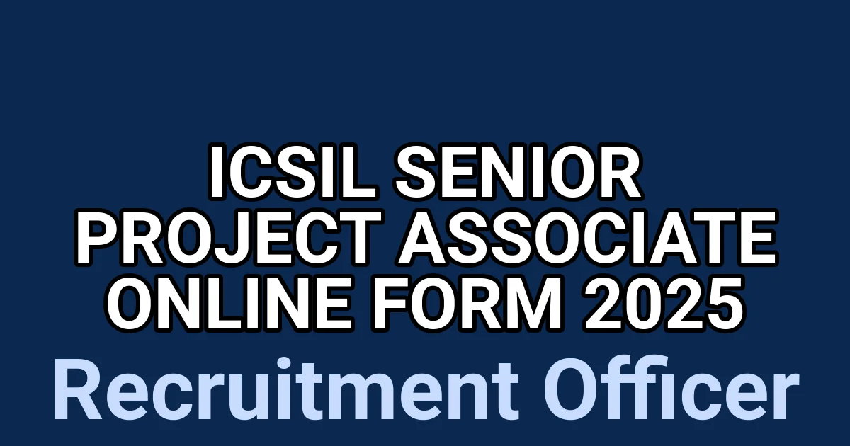 ICSIL Senior Project Associate Online Form 2025 1