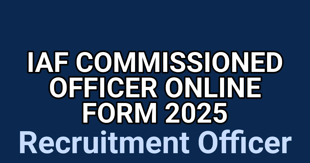 IAF Commissioned Officer Online Form 2025 1 tmplviese9