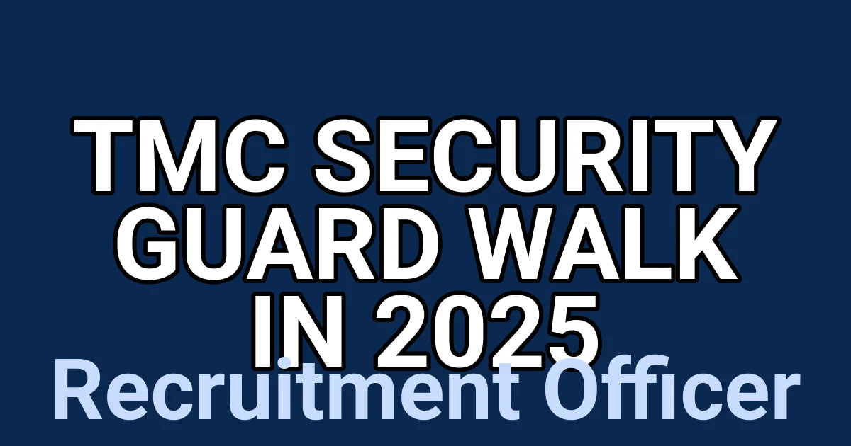 TMC Security Guard Walk in 2025 1