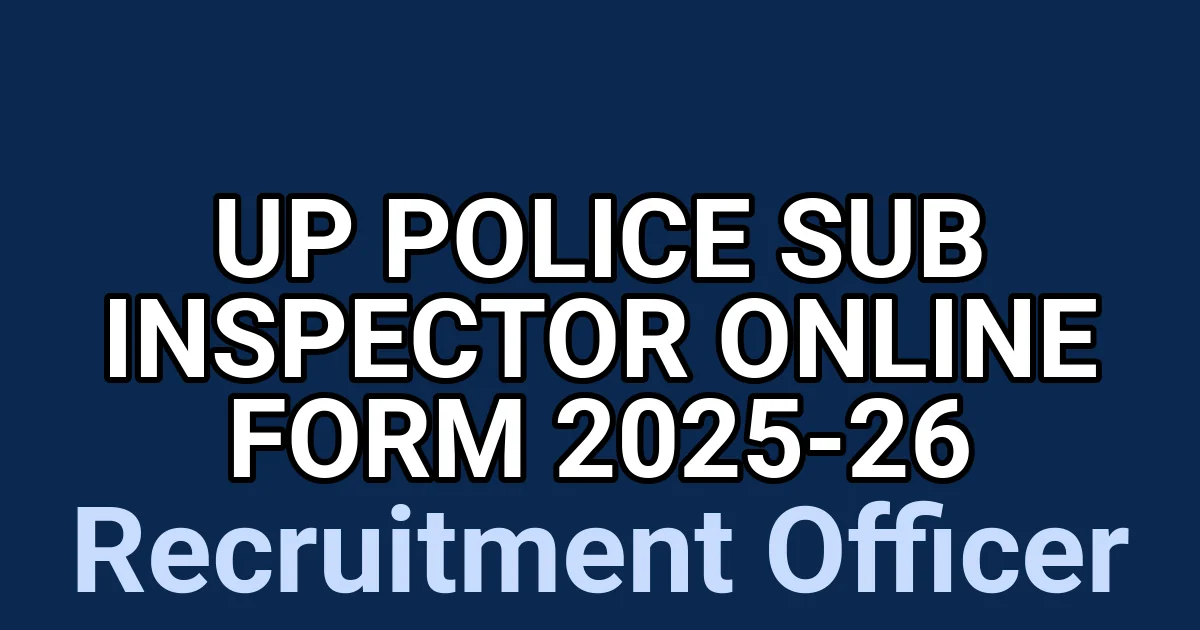 UP Police Sub Inspector Online Form 2025-26 1 tmp1ci513 g