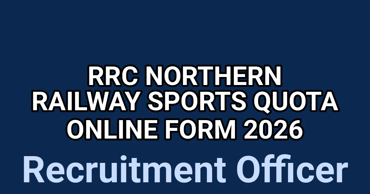 RRC Northern Railway Sports Quota Online Form 2026 1 tmp258n0u u