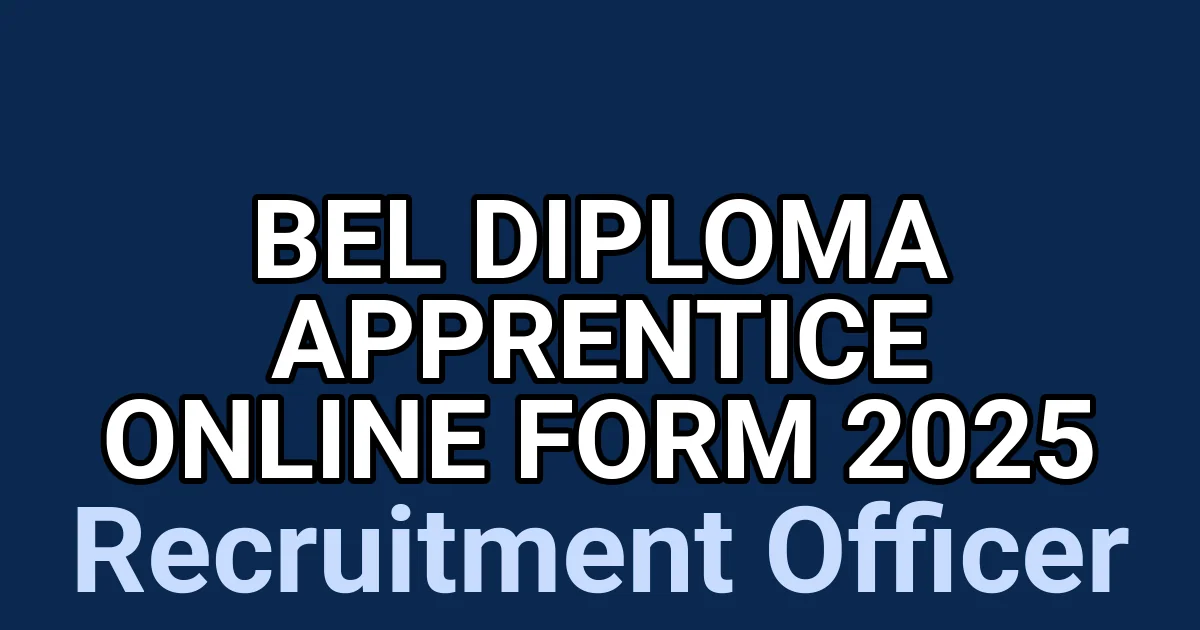 BEL Diploma Apprentice Online Form 2025 1 tmpa2975wg
