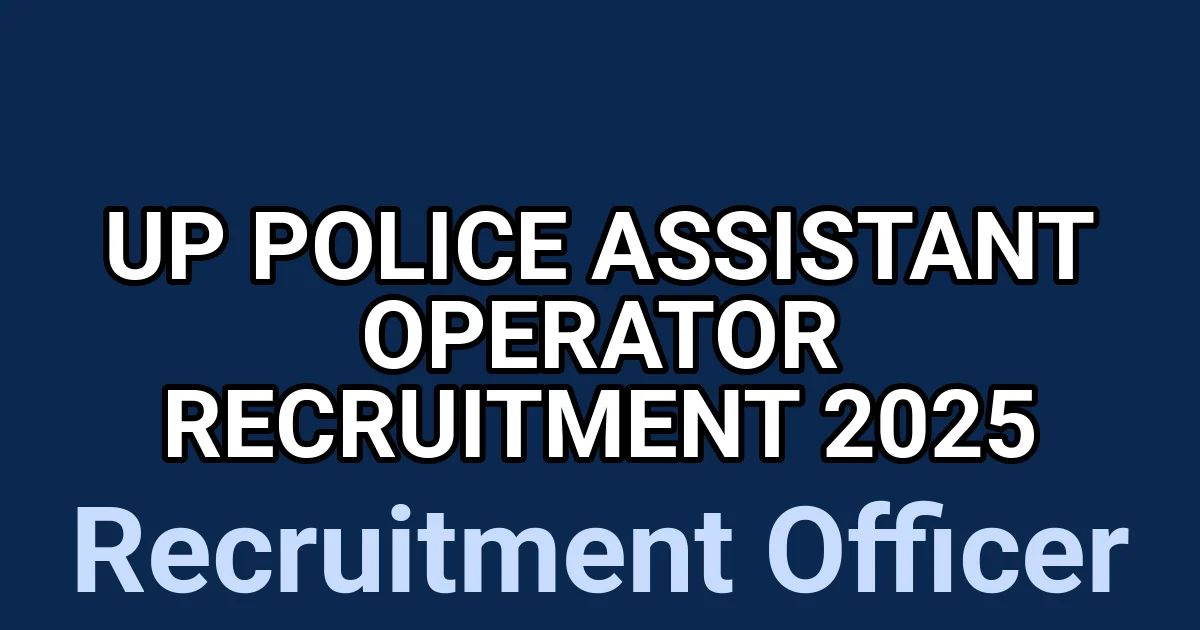 UP Police Assistant Operator Recruitment 2025 1 tmpe0u 3p1a