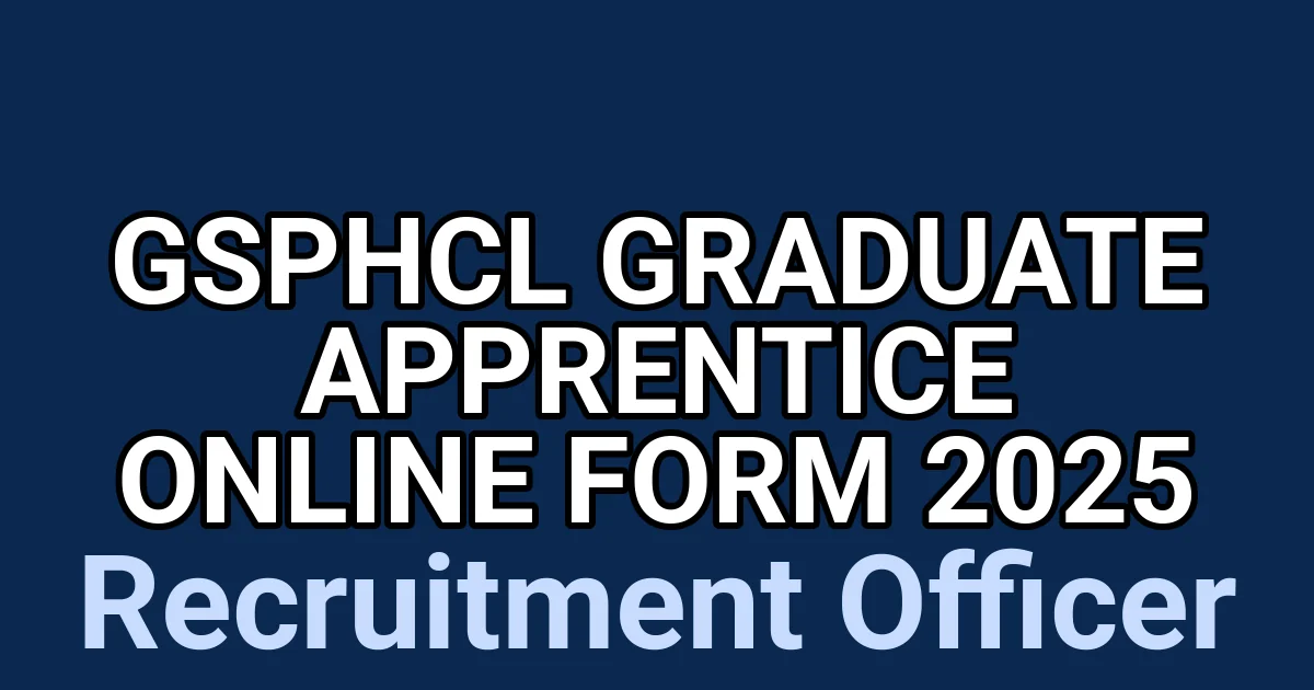 GSPHCL Graduate Apprentice Online Form 2025 1 tmpfom0s6f4