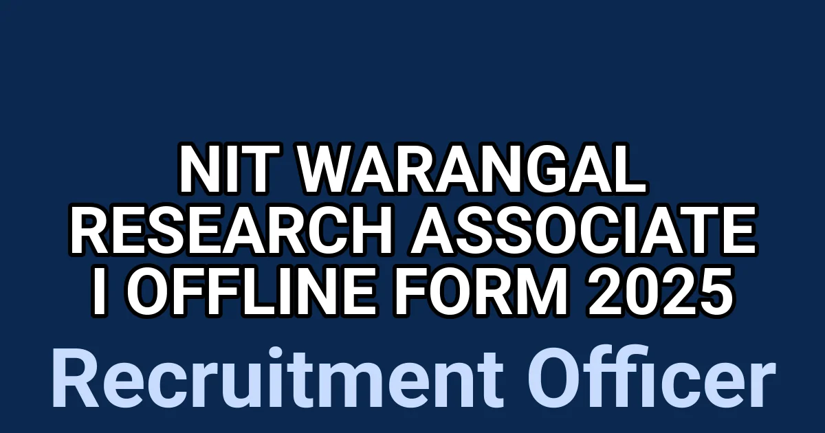 NIT Warangal Research Associate I Offline Form 2025 1 tmpubmqe5jf
