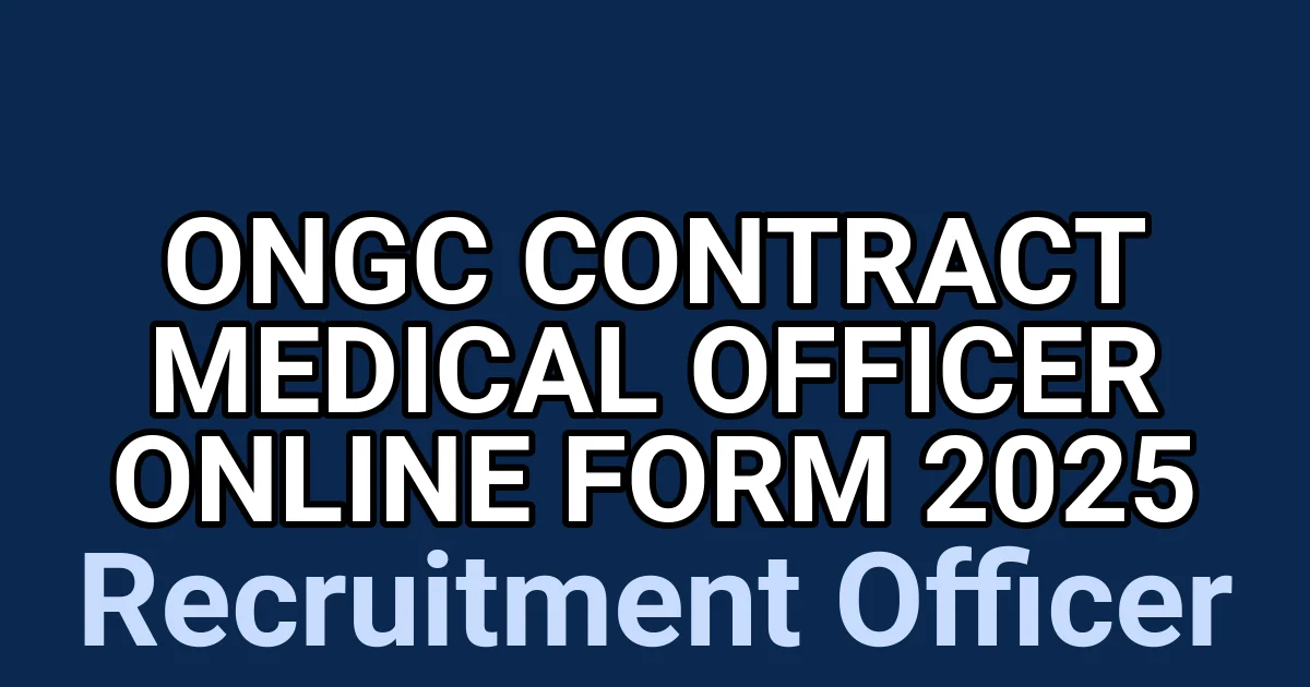 ONGC Contract Medical Officer Online Form 2025 1 tmpv d0po5w