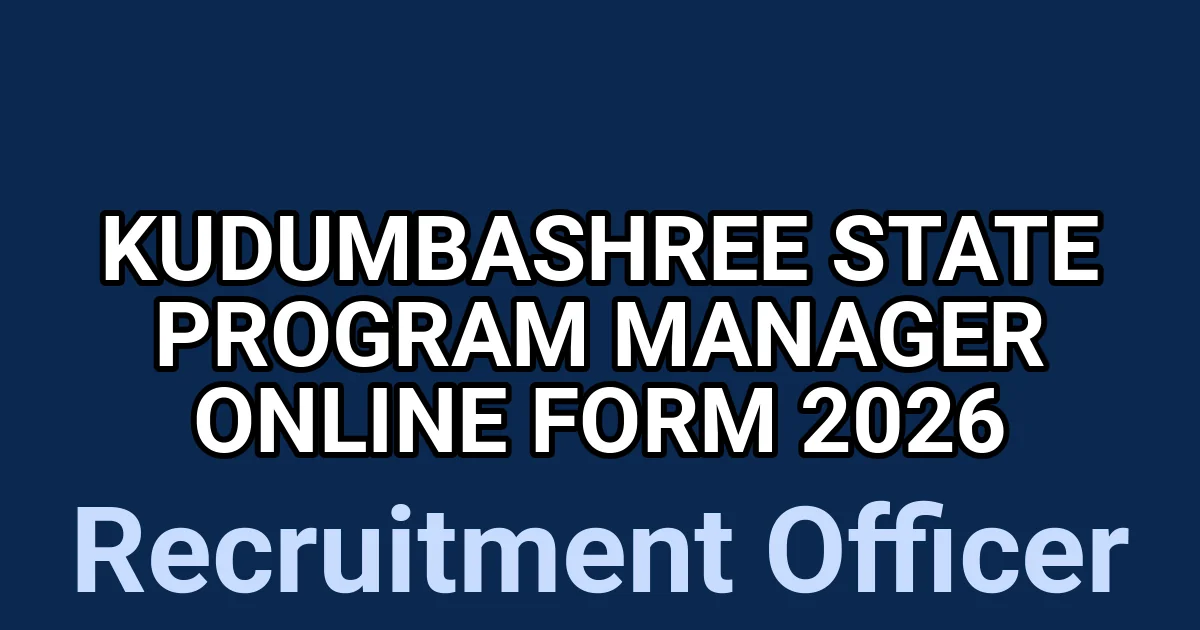 Kudumbashree State Program Manager Online Form 2026 1 tmp0p1h8b5e