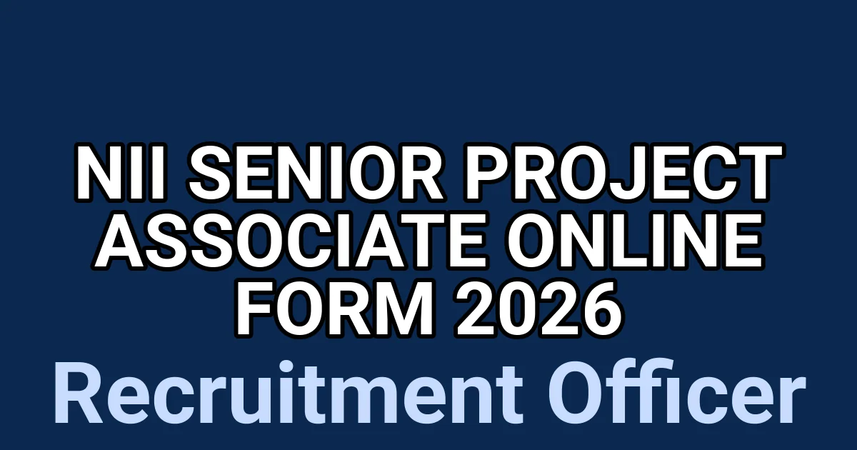 NII Senior Project Associate Online Form 2026 1 tmp2hth67g4