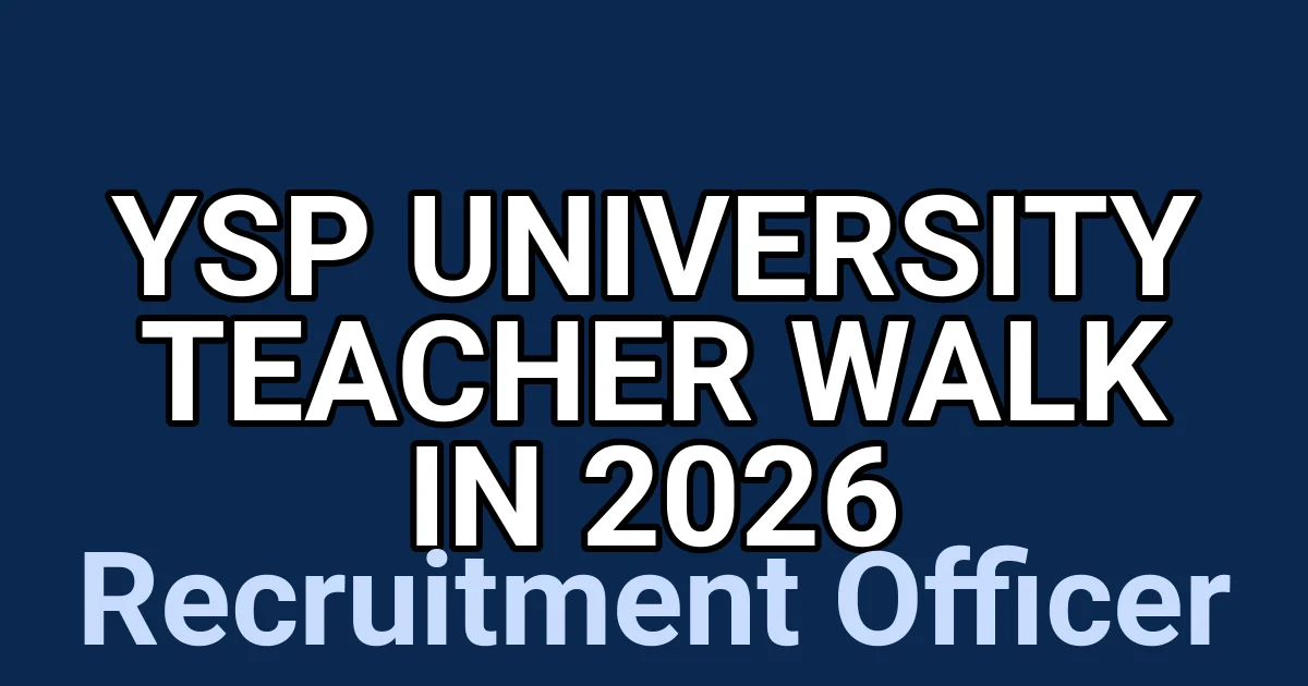 YSP University Teacher Walk in 2026 1