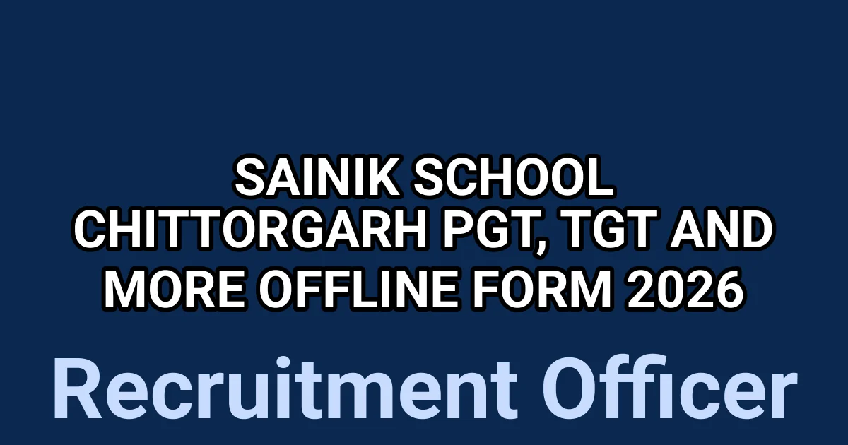 Sainik School Chittorgarh PGT, TGT And More Offline Form 2026 1 tmp6jd8zhwm