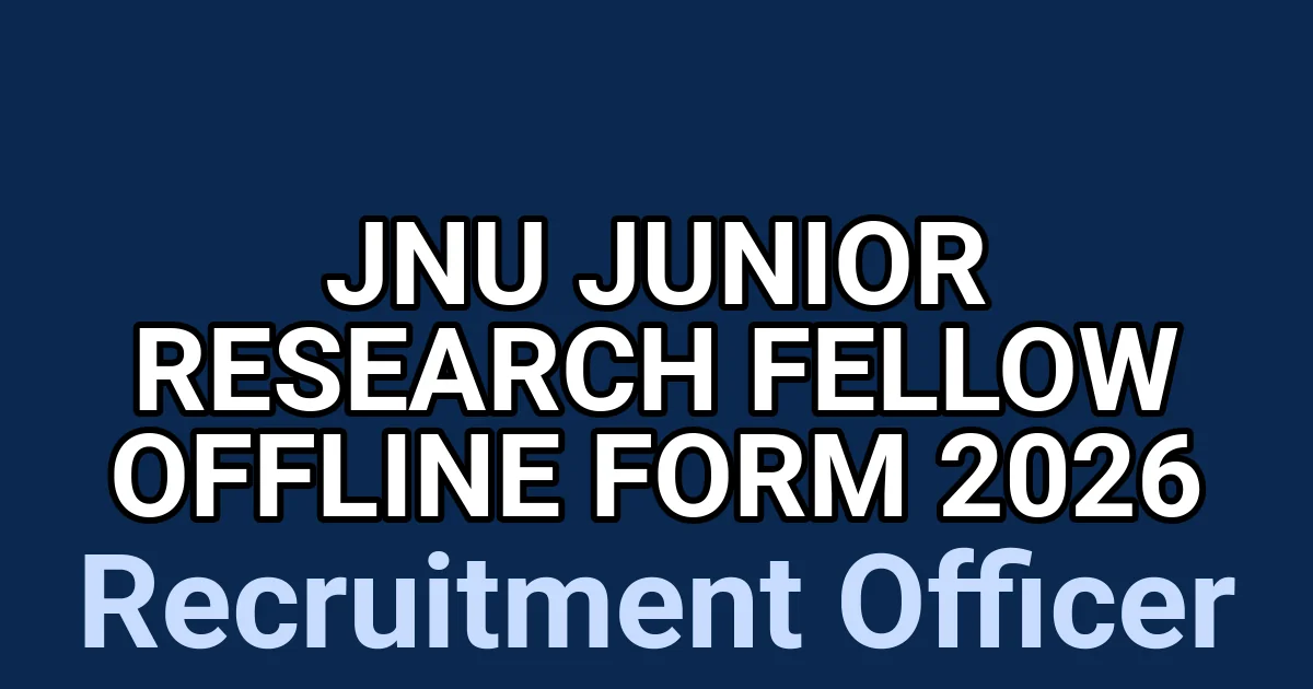 JNU Junior Research Fellow Offline Form 2026 1 tmp8vltoa3m