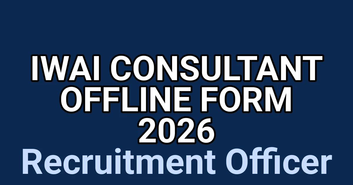 IWAI Consultant Offline Form 2026 1 tmpa9ci208z