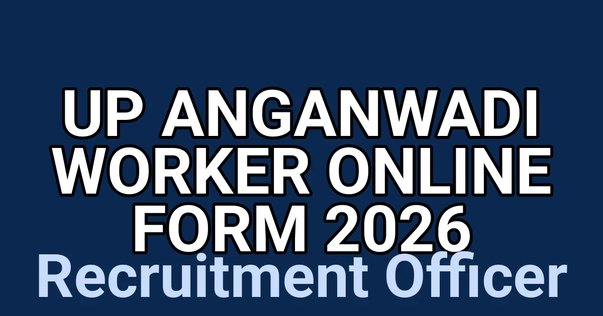UP Anganwadi Worker Online Form 2026 1 tmpczhdkewc