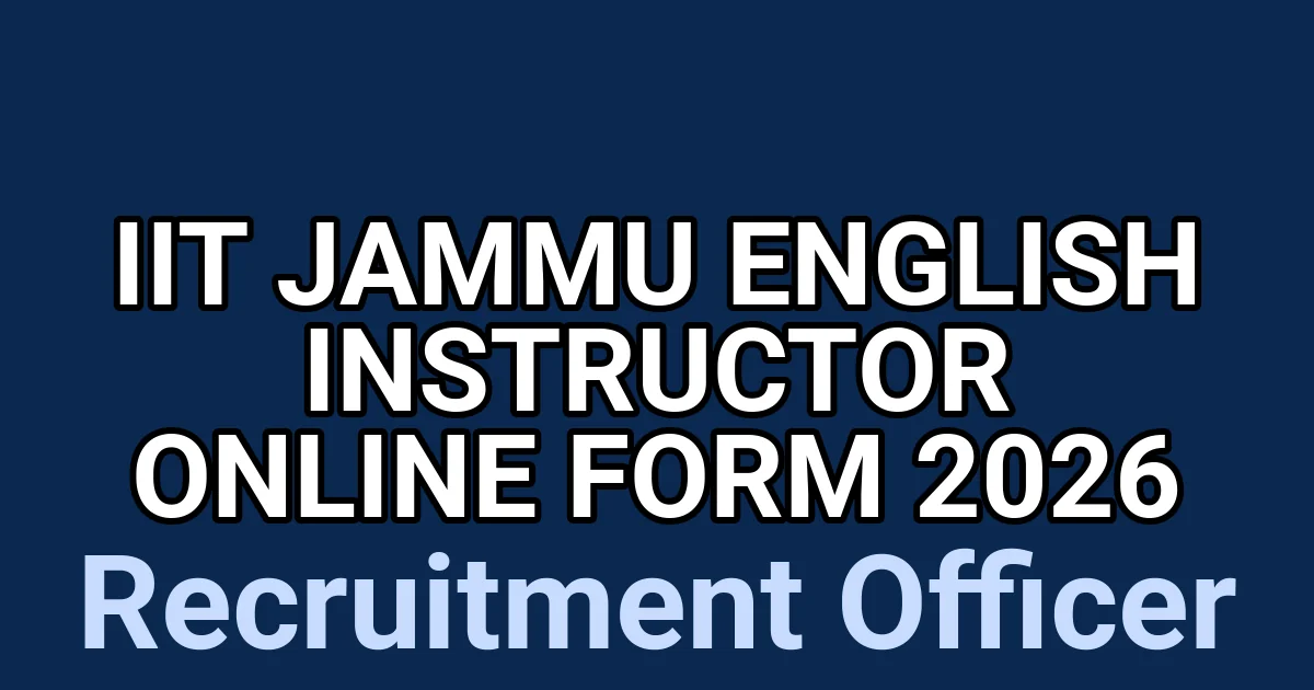 IIT Jammu English Instructor Online Form 2026 1 tmpdnhqckg8