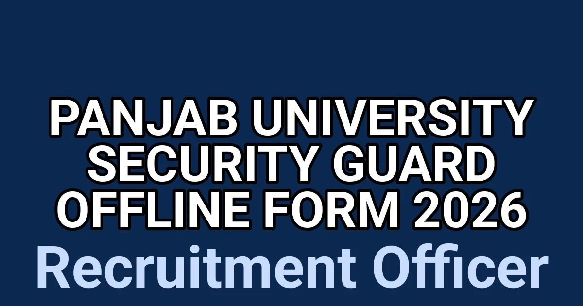 Panjab University Security Guard Offline Form 2026 1 tmpjryayejo