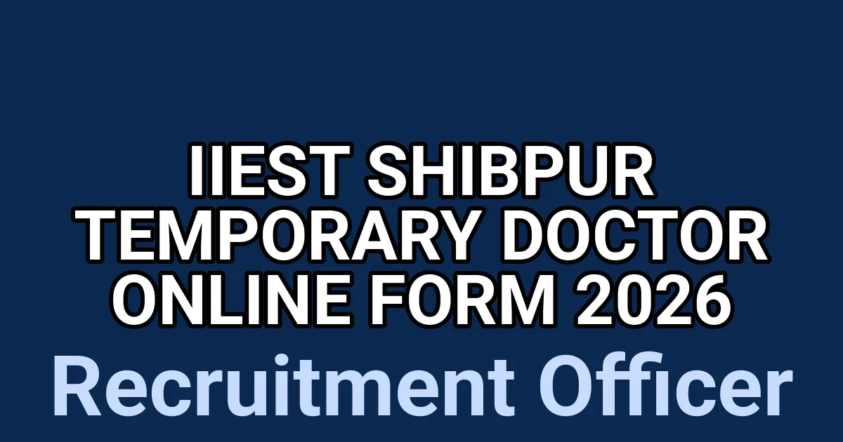 IIEST Shibpur Temporary Doctor Online Form 2026 1 tmpmopv183o