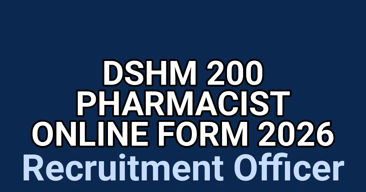 DSHM 200 Pharmacist Online Form 2026 1 tmpp3pmdp1m
