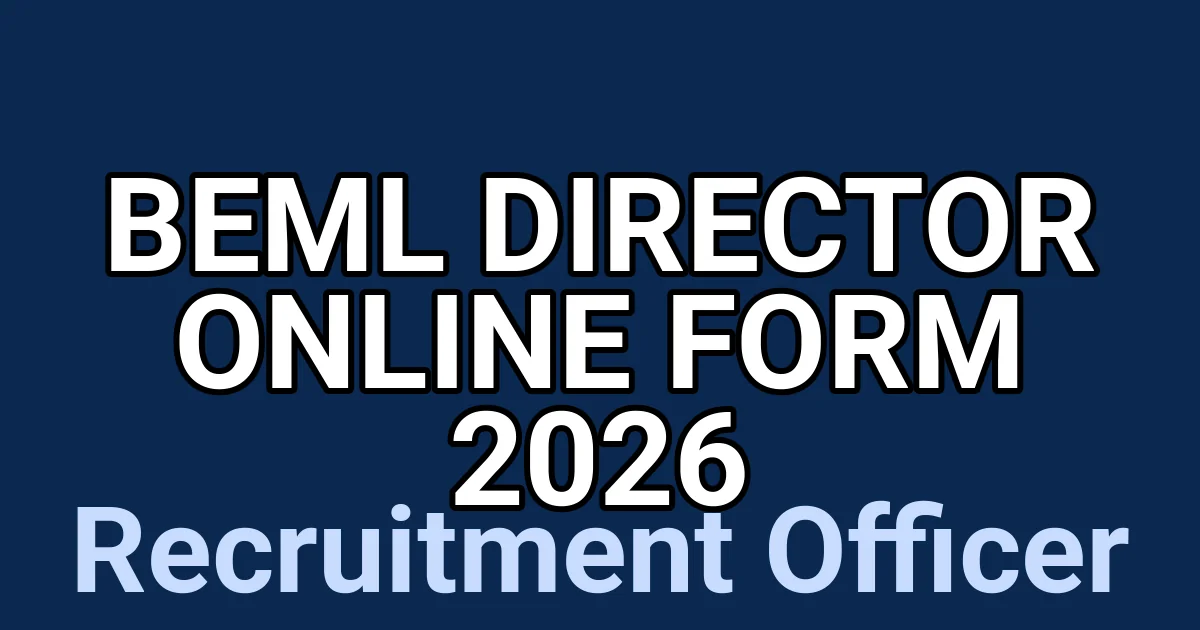 BEML Director Online Form 2026 1 tmpr21bf79l