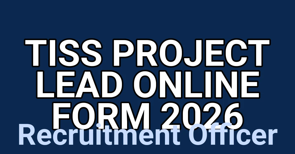 TISS Project Lead Online Form 2026 1 tmprdjlaw0c