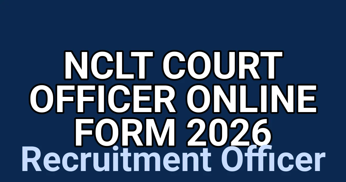 NCLT Court Officer Online Form 2026 1 tmpthwzdy g