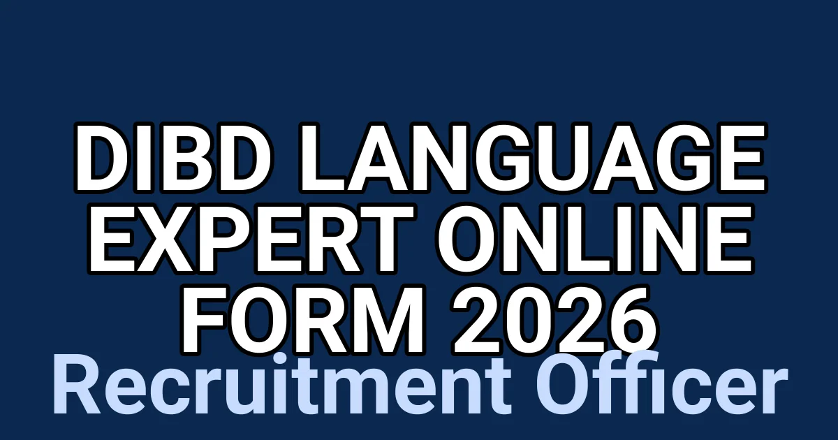 DIBD Language Expert Online Form 2026 1 tmpv3enz5i8