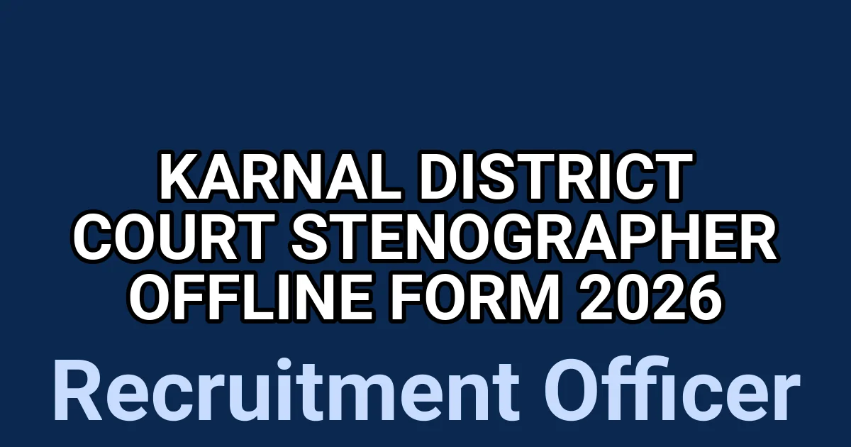 Karnal District Court Stenographer Offline Form 2026 1 tmpvalnjdm