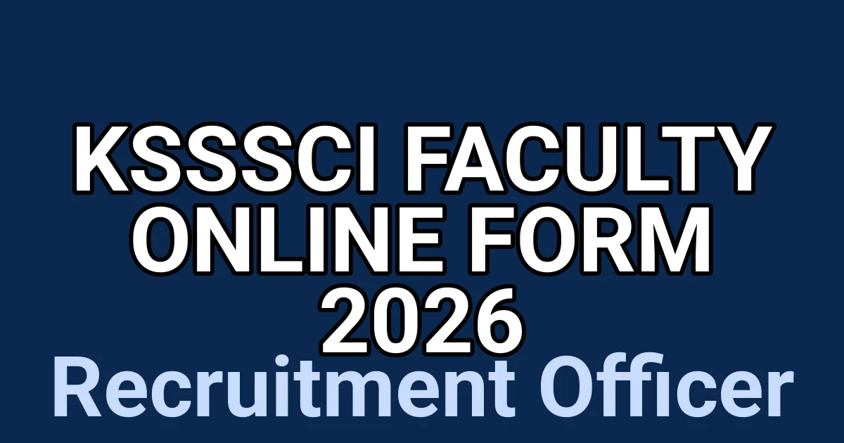 KSSSCI Faculty Online Form 2026 1 tmpw5l8371u