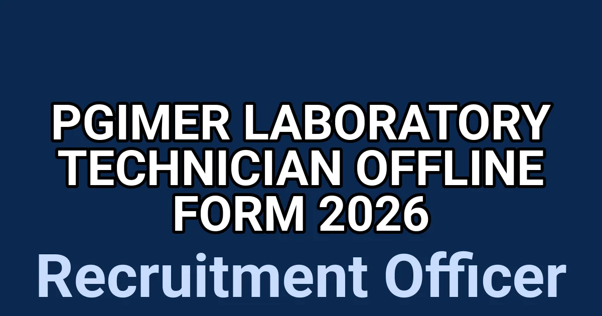 PGIMER Laboratory Technician Offline Form 2026 1 tmpwtaih69l