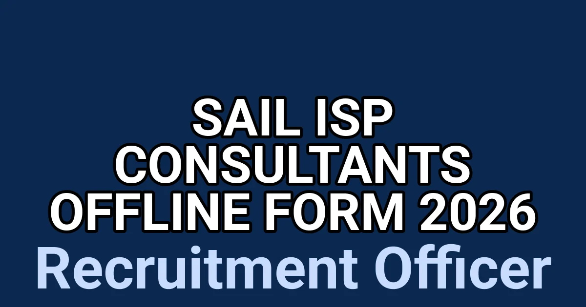 SAIL ISP Consultants Offline Form 2026 1