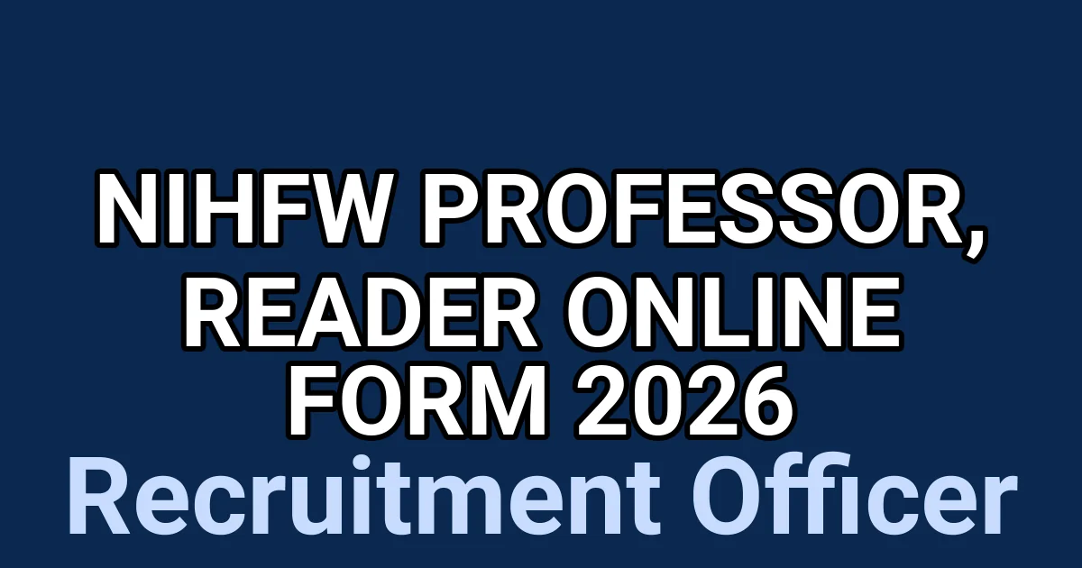 NIHFW Professor, Reader Online Form 2026 1 tmpzuekqcyw