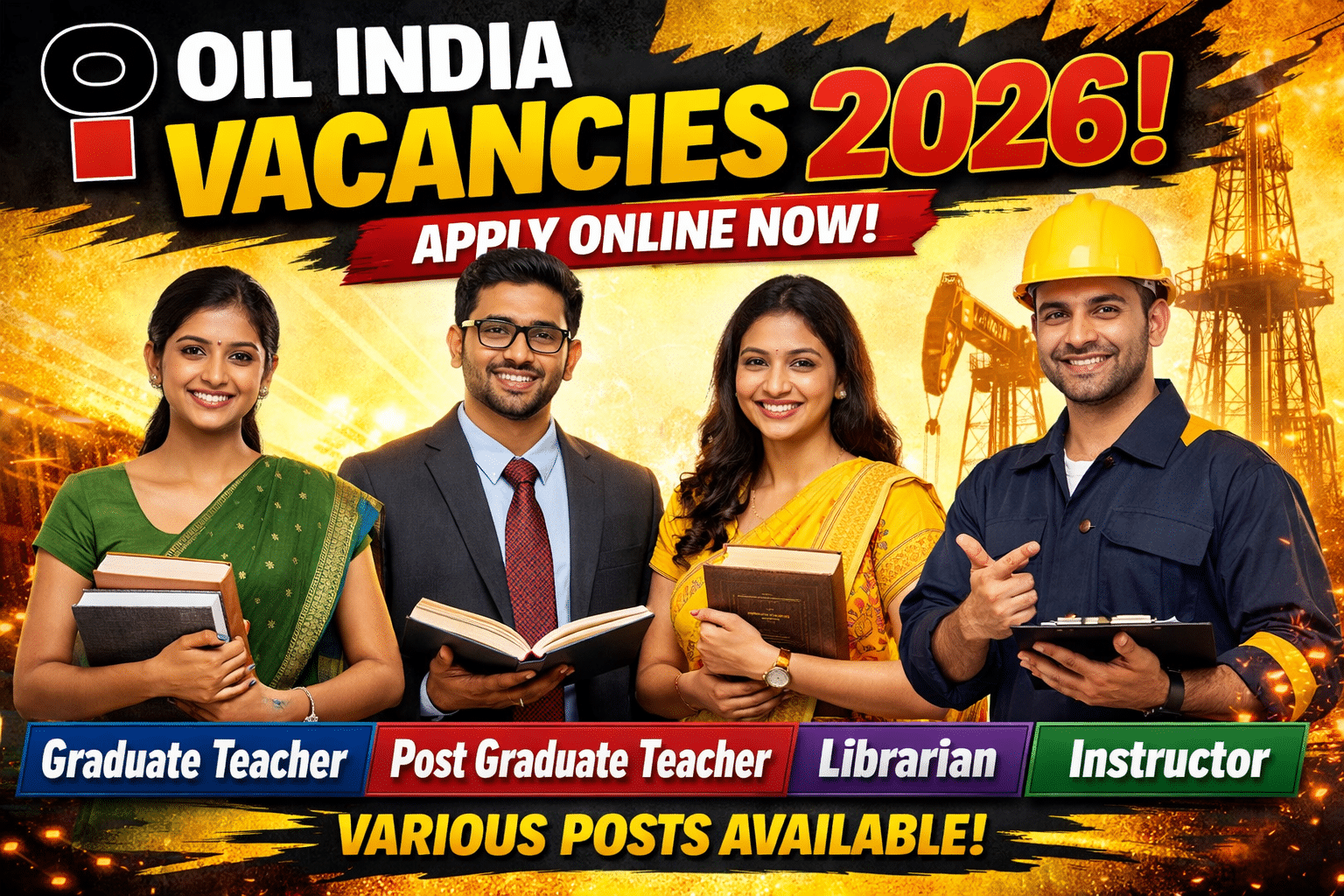 Oil India Various Vacancies Online Form 2026