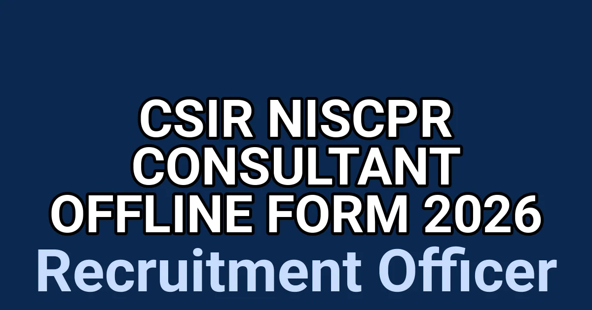 CSIR NIScPR Consultant Offline Form 2026 1 tmp18c5v06v