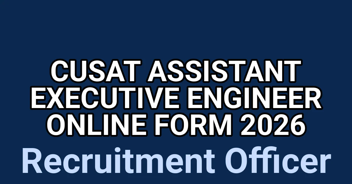 CUSAT Assistant Executive Engineer online Form 2026 1 tmp2vc0rtm2