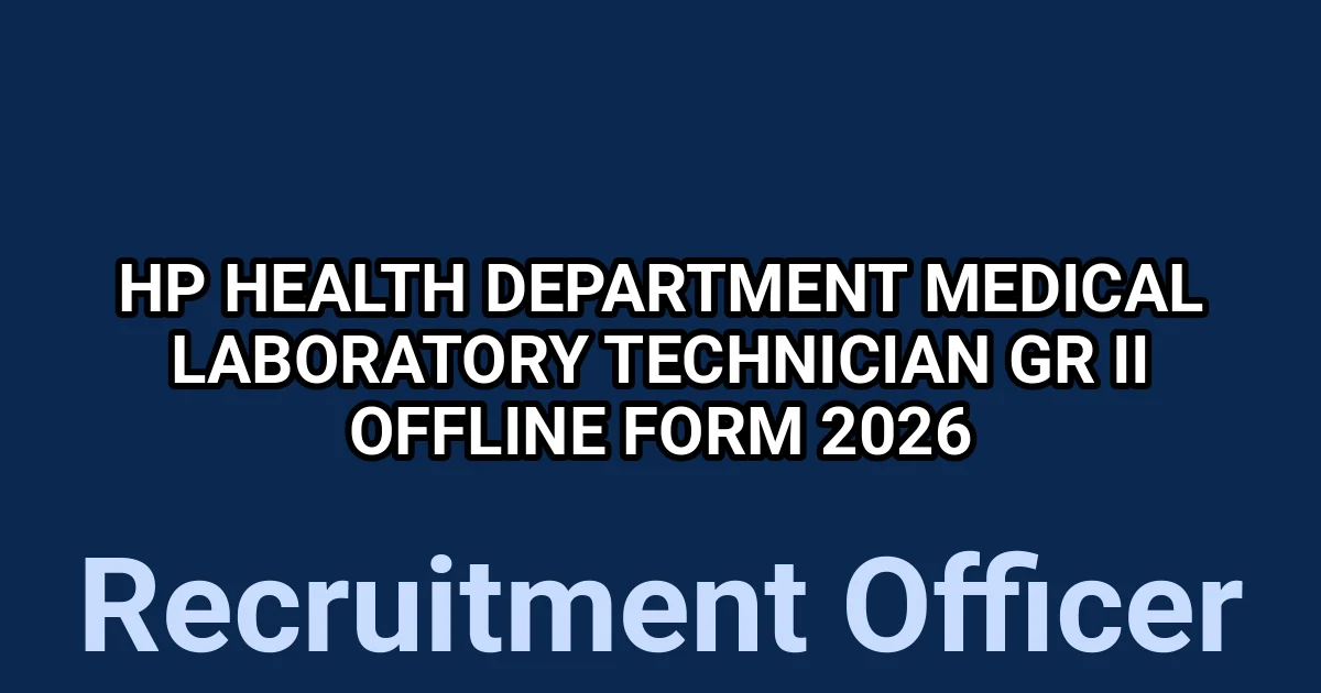 HP Health Department Medical Laboratory Technician Gr II Offline Form 2026 1 tmp6jk47lnj