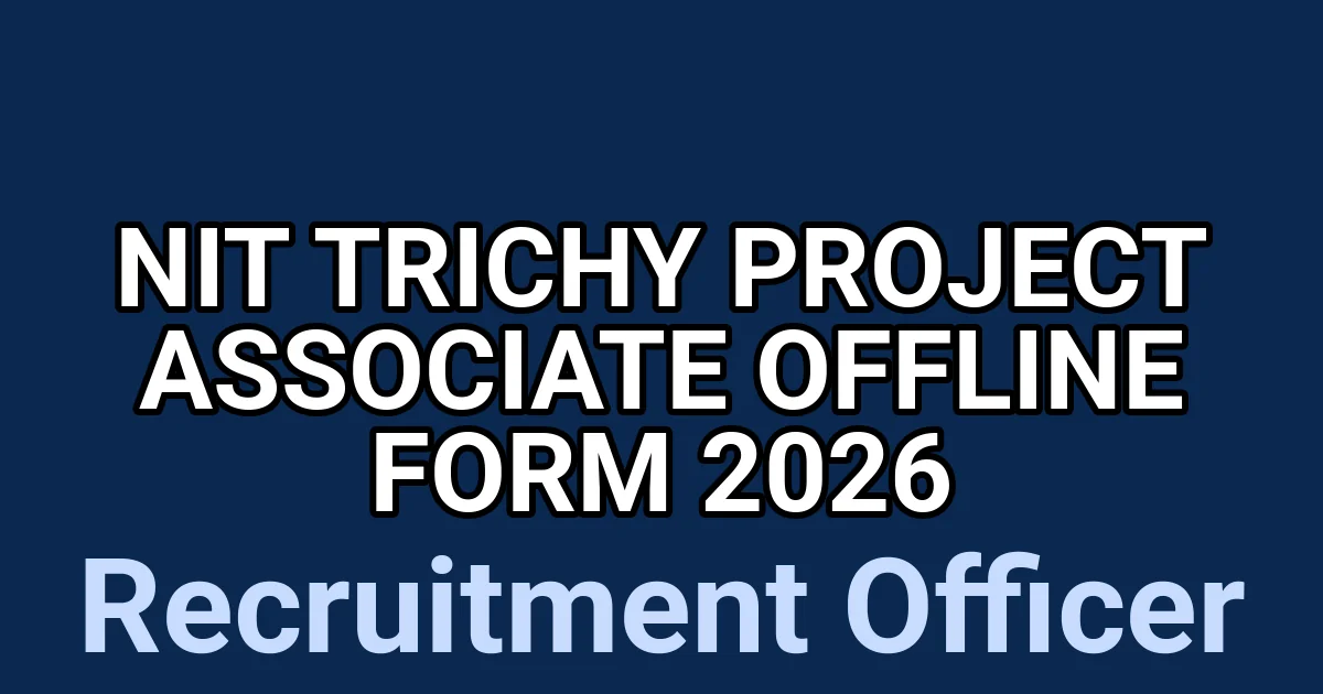 NIT Trichy Project Associate Offline Form 2026 1 tmp ze16q10