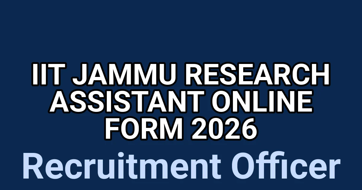IIT Jammu Research Assistant Online Form 2026 1 tmpbn2m6r3d