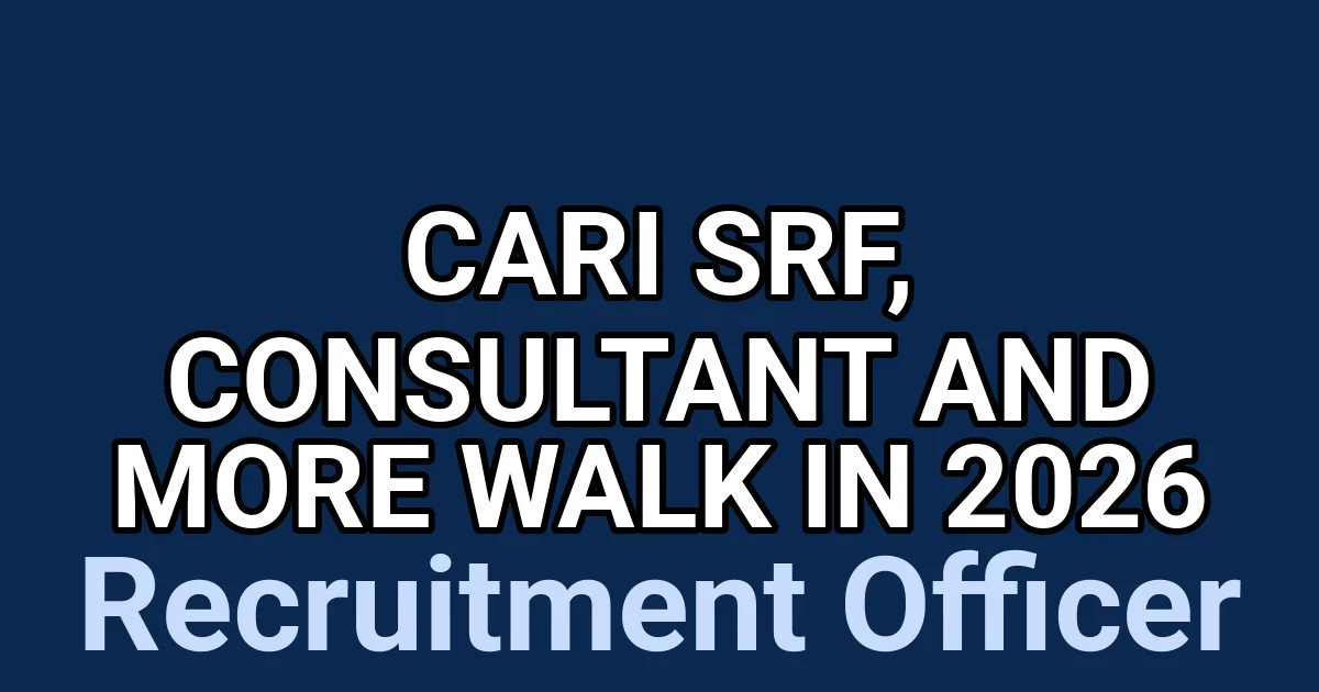 CARI SRF, Consultant and More Walk in 2026 1 tmpc 2anyrp