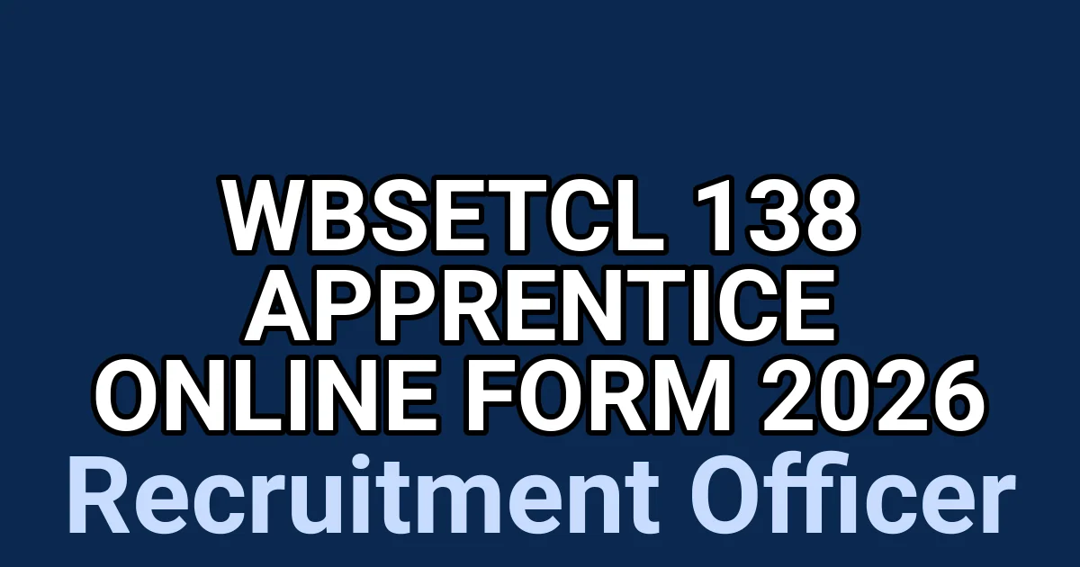 WBSETCL 138 Apprentice Online Form 2026 1 tmpje5sy20k