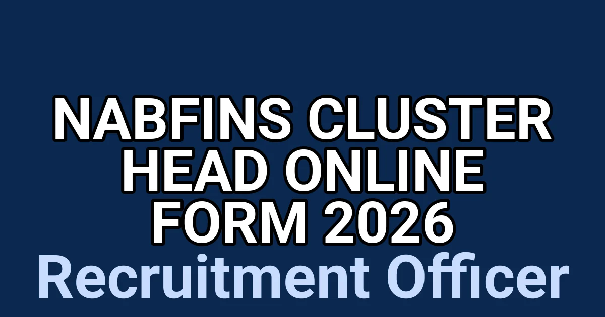 NABFINS Cluster Head Online Form 2026 1 tmpkhbvlen0