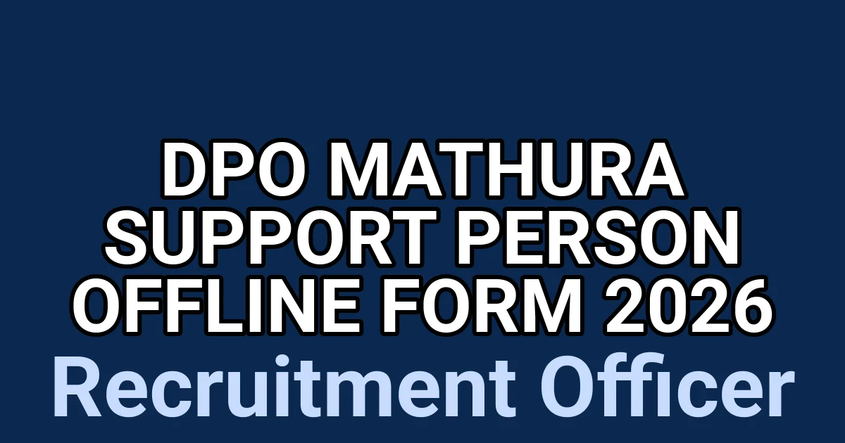 DPO Mathura Support Person Offline Form 2026 1 tmpro1q1hi1