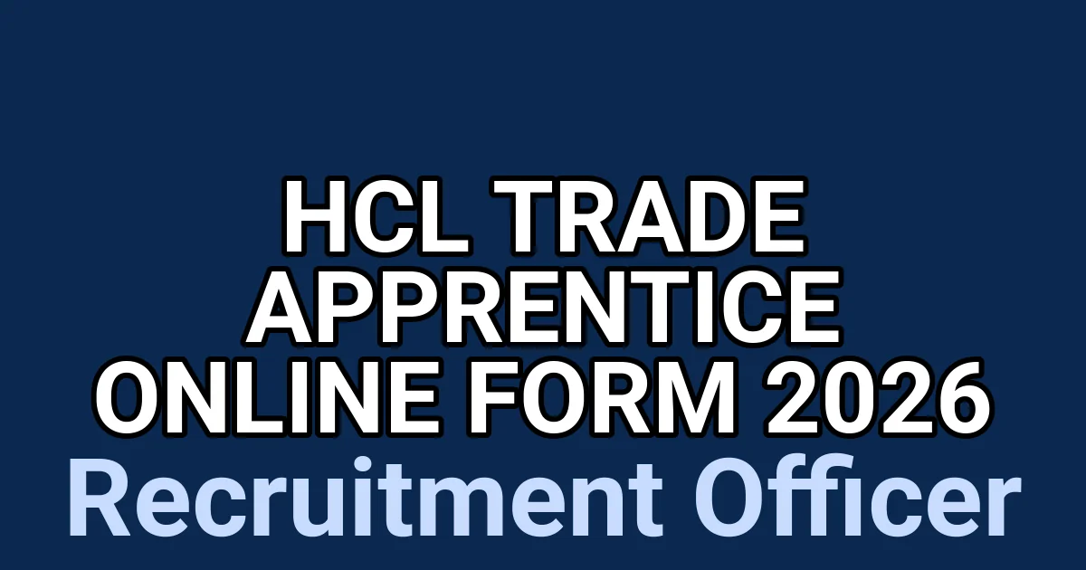HCL Trade Apprentice Online Form 2026 1 tmpv0k0ak44