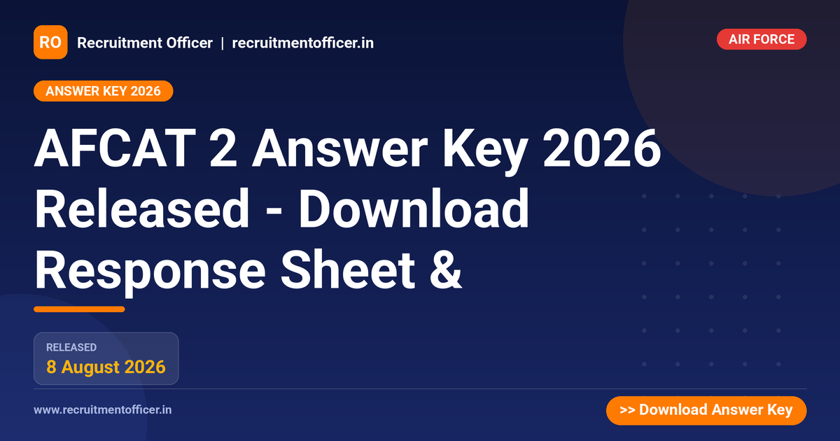 AFCAT 2 Answer Key 2026 Released - Download Response Sheet & 1 AFCAT 2 Answer Key 2026 Released - Download Response Sheet & - NRAI nrai.in