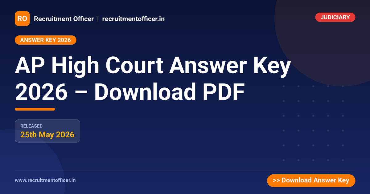 AP High Court Answer Key 2026 – Download PDF - NRAI nrai.in