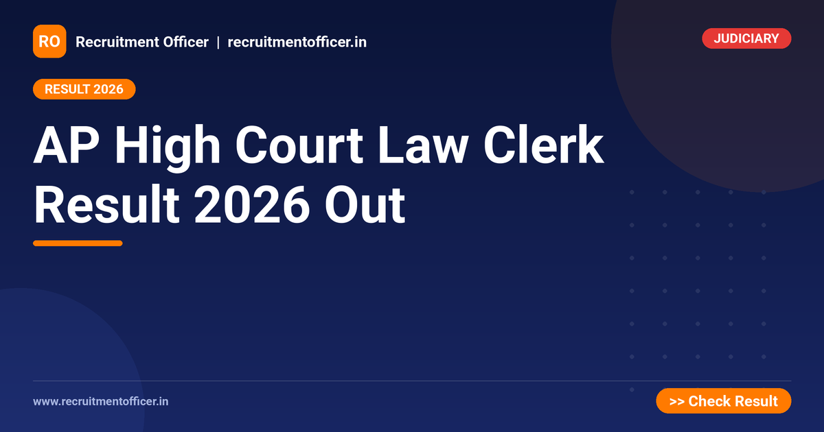 AP High Court Law Clerk Result 2026 Out 1 AP High Court Law Clerk Result 2026 Out - NRAI nrai.in
