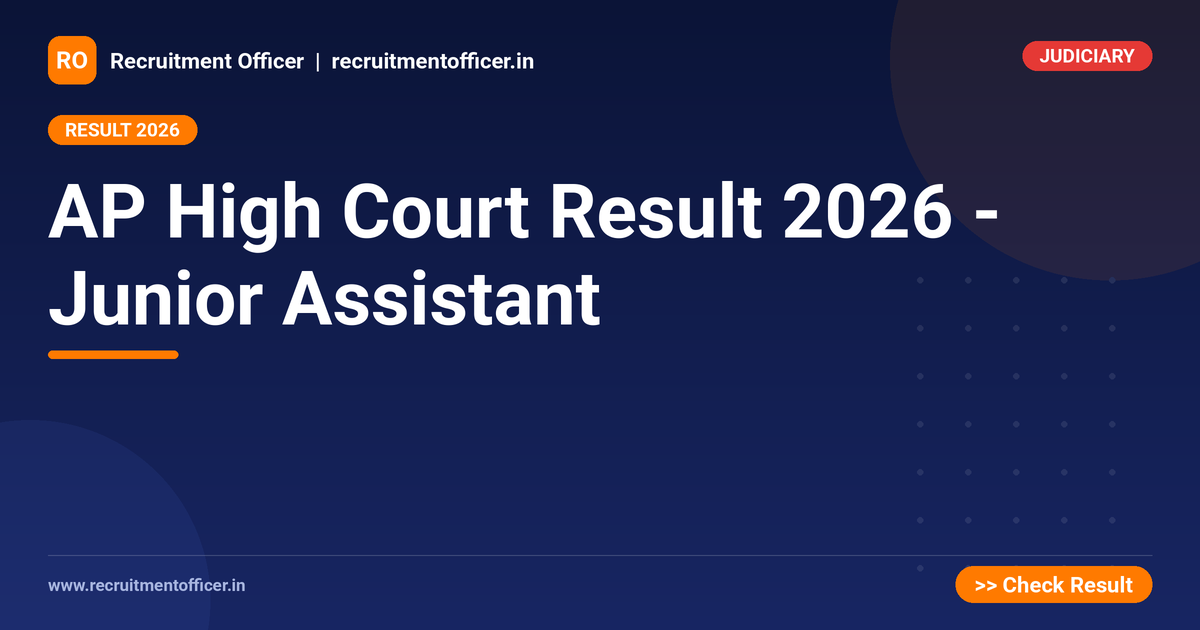 AP High Court Result 2026 - Junior Assistant 1 AP High Court Result 2026 - Junior Assistant - NRAI nrai.in