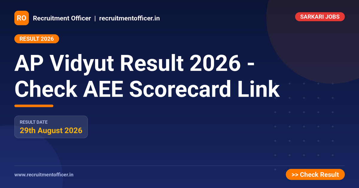 AP Vidyut Result 2026 - Check AEE Scorecard Link 1 AP Vidyut Result 2026 - Check AEE Scorecard Link - NRAI nrai.in