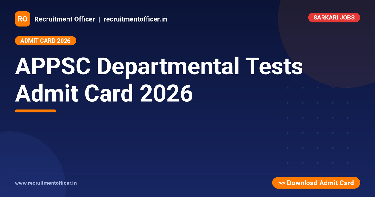 APPSC Departmental Tests Admit Card 2026 1 APPSC Departmental Tests Admit Card 2026 - NRAI nrai.in