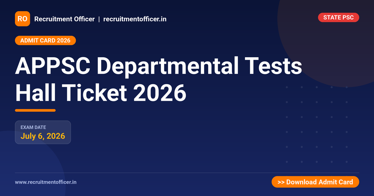 APPSC Departmental Tests Hall Ticket 2026 1 APPSC Departmental Tests Hall Ticket 2026 - NRAI nrai.in